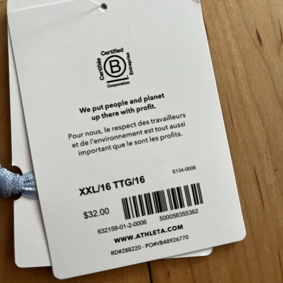 Athleta Girl reversable bikini top, XXL 16 - Picture 5 of 5